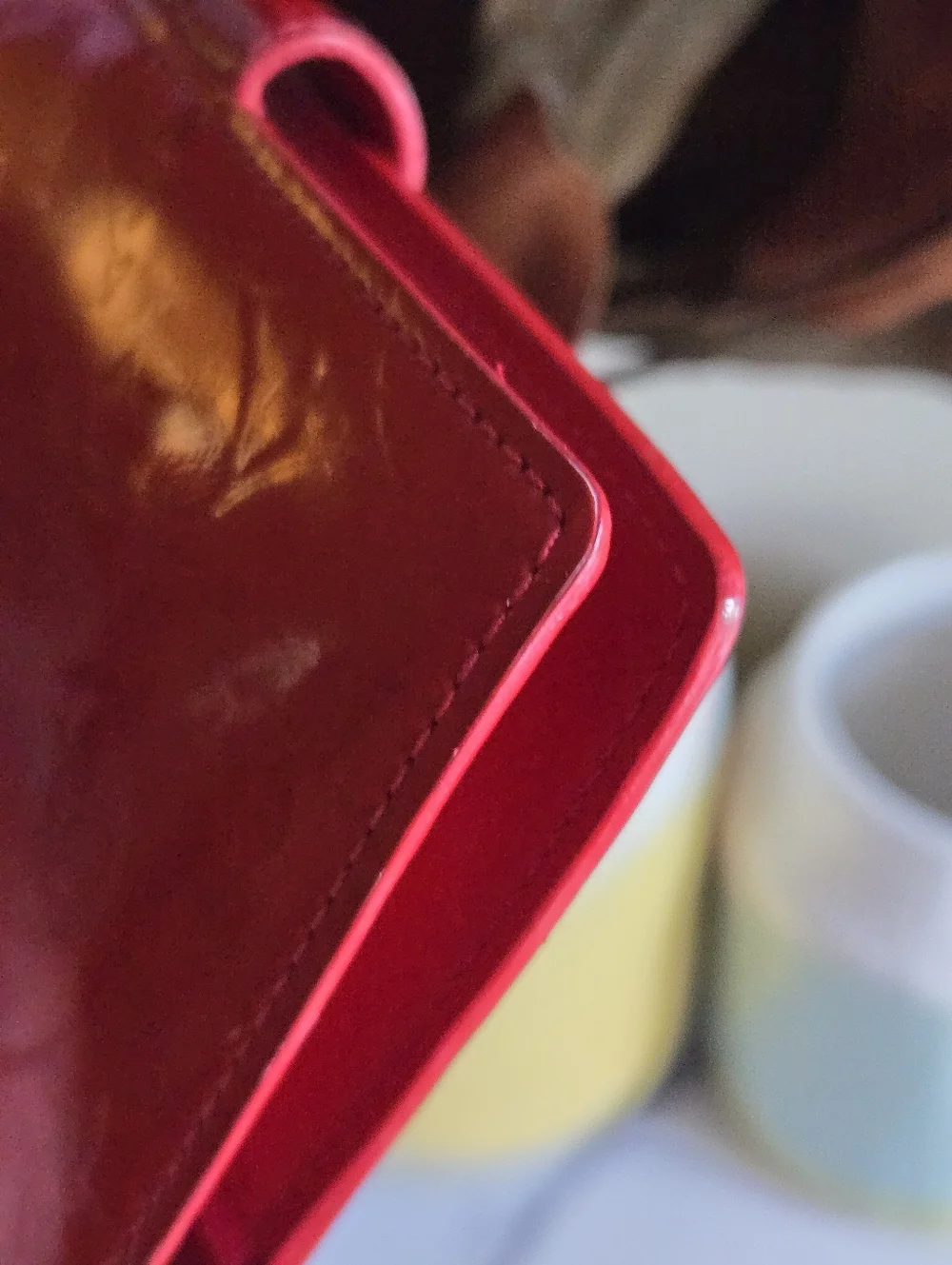GUC Louis Vuitton PM Red Vernis Leather Agenda Cover